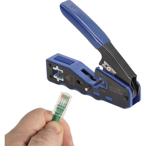 Kit de sertissage réseau, kit d'outils réseau, connecteurs RJ45 (10 pièces) (1/5)