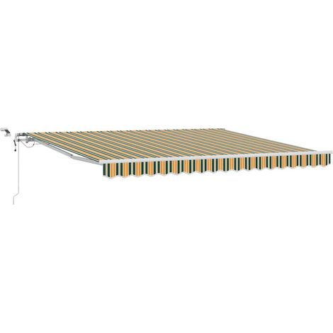 Maison Exclusive - Tessuto per Tenda Verde e Giallo 400 × 300 cm Poliestere (1/5)