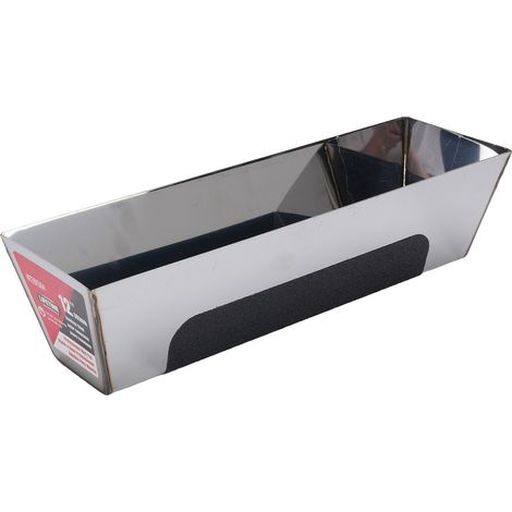 Bac à enduit pour plaques de plâtre 12 pouces en acier inoxydable antidérapant, résistant à la pluie et à la trempe électrolytique, bac à outils pour plaques de plâtre, seau (1/5)
