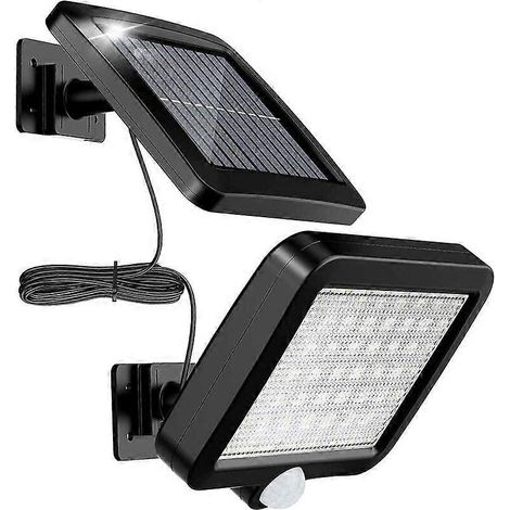 2 Pack 56 LED Solar Lights Outdoor with Motion Sensor, IP65 Waterproof, 120 Degree Lighting Angle, with 5m Cable (1/2)