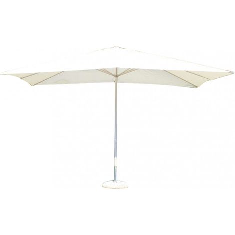 OMBRELLONE MERCURIO 3X3 PALO BIANCO TELO BIANCO 250GR 8 STECCHE CON CARRUCOLA.. (1/2)