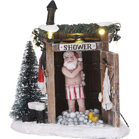Luville Miniature du village de Noël Blanc H11xl8.5xL10cm (1/5)