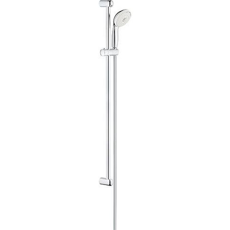 Ensemble de douche complet 3 jets – Barre de douche 900 mm – Flexible 1750 mm – GROHE EcoJoy débit 9,5 l/min – Traitement SpeedClean (1/4)