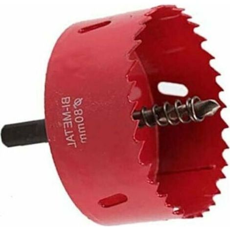 Kit de forets scie cloche 80 mm, foret HSS M42 haute résistance pour bois, aluminium, fer, tôle, tuyau et plastique (1/5)