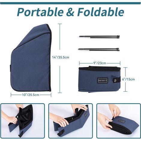 Maison de Toilette de Voyage Pliable pour Chat Bac à Litière Portable Imperméable et Lavable avec Couvercle pour Voiture et Camping (1/5)