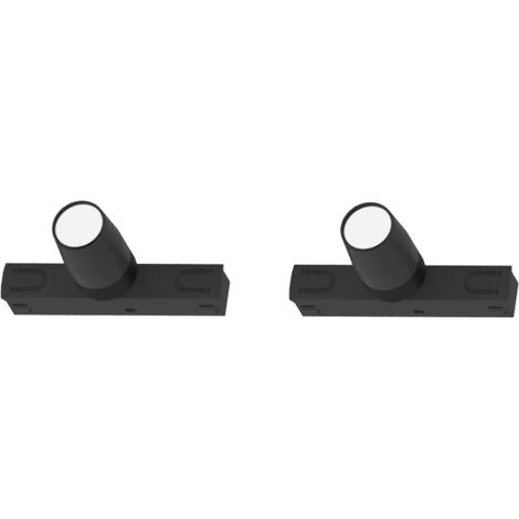 Kit 2 spots magnétique pour lite track - Alimentation : 24 V - Couleur : Noir - Hauteur : 30,6 mm - Largeur : 8 mm - Longueur : 45,8 mm - Puissance : 1 W - Température de couleur : 3000 K - L&S