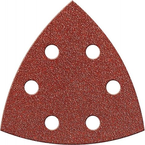 Triangolare Carta Vetrata Velcro 94 Millimetri K 80, Kor., 6L. Fortis