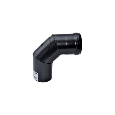 C CURVA A 90 P/STUFA A PELLET C/ISPEZ D 8 CM