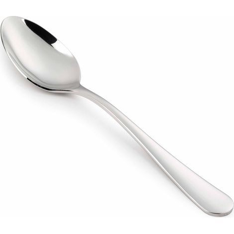 Cucchiaio de MesaArcos Serie Lisboa - Cucchiaio Monoblocco de una pezzo in acciaio inox 18/10 e 200 mm - Colore Argento (Argento)