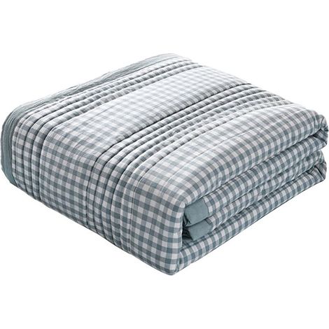 Couvre-lit léger en microfibre motif floral – 150 x 200 cm pour lit queen size, doux, respirant et adapté à toutes les saisons (1/5)