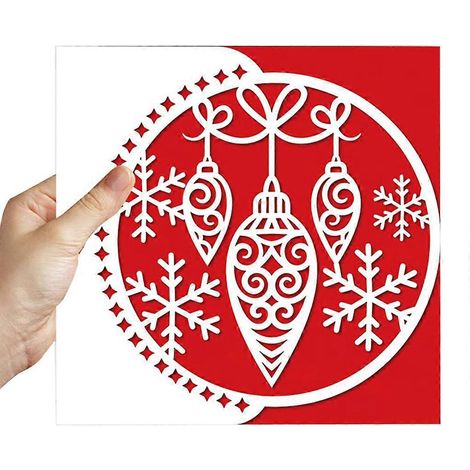 Weihnachtszapfen-Stanzschablone aus Metall für DIY-Scrapbooking-Alben, Papierkarten, Prägeformen und Basteldekoration