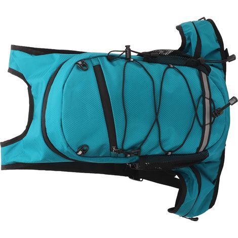 Wasserdichter, faltbarer und ultraleichter blauer Nylon-Fahrradrucksack, ideal für Outdoor-Wanderungen und Radtouren. (1/5)