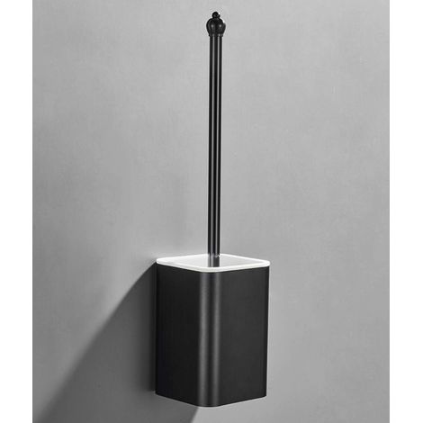Toilettenbürste ohne toten Winkel, quadratischer vertikaler Toilettenbürstenhalter (1/5)