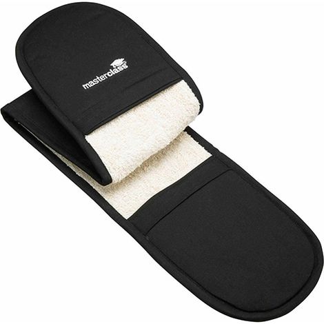 MasterClass Deluxe Professional Black Double Oven Glove