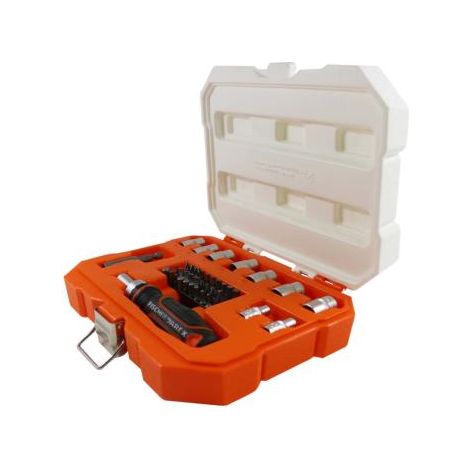 Coffret serrage tournevis porte-embouts, 41 pièces (1/4)