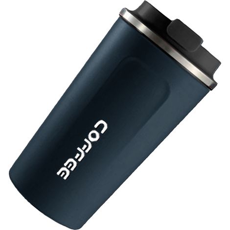 Tasse à café portable isotherme avec affichage intelligent de la température, en acier inoxydable 304, style épuré, bleu pur, 2e génération, 380 ml