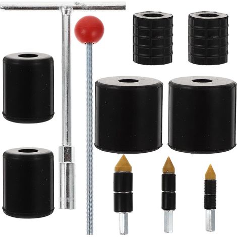 Outils de Plomberie pour Bouchon d'Eau Thermofusible Goupilles d'Arrêt en Cuivre Pur 4/6/1 Pouce Jeu 3 Pièces Clé à Molette Réparation Rapide Fuites Eau Chauffage (1/5)