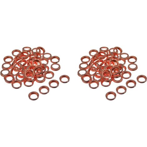 Adecuado para 100 juntas y sellos de tapón de drenaje del motor, compatible con 1102601M02 (1/3)
