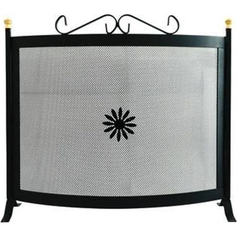 PARASCINTILLE CURVO CON DECORO INCROCIATO cm.62x45h FER 245913