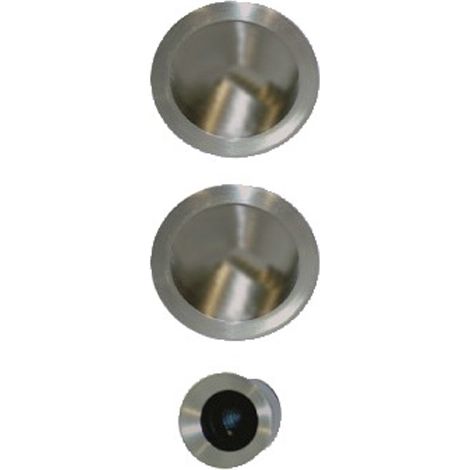 Kit pour porte coulissante inox bec de cane - NI013