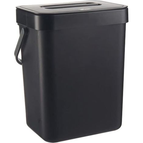 Composteur de cuisine avec poignée, idéal pour le stockage des déchets alimentaires de cuisine, composteur de comptoir, bac à déchets alimentaires, avec couvercle, petit panier suspendu, adapté pour l