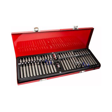 KIT SET INSERTI CHIAVI BUSSOLE CHIAVI TORX HEX 1/2" 3/8" PROFESSIONALE 54 PZ