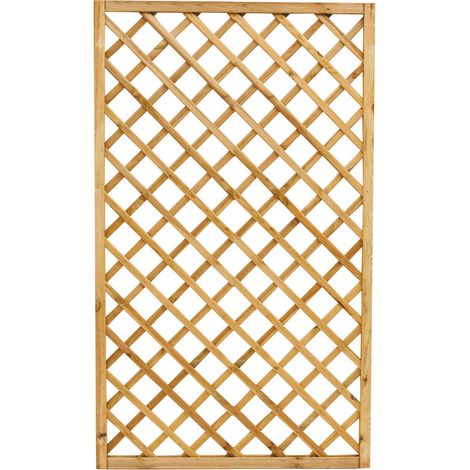 1PZ GRIGLIATO IN LEGNO DI PINO IMPREGNATO PER FIORIERE GIARDINI E RECINZIONI MOD. 35 CM 120X180 H