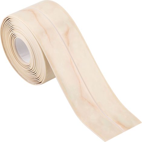 Ruban d'Etanchéité Auto-Adhésif - Bande de Joint PVC Souple pour Lavabo Cuisine Salle de Bain Bordure de Plan de Travail - 5 x 260 cm (1/5)