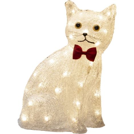 Konstsmide LED Acryl Katze sitzend, 40 warm weiße Dioden (1/3)