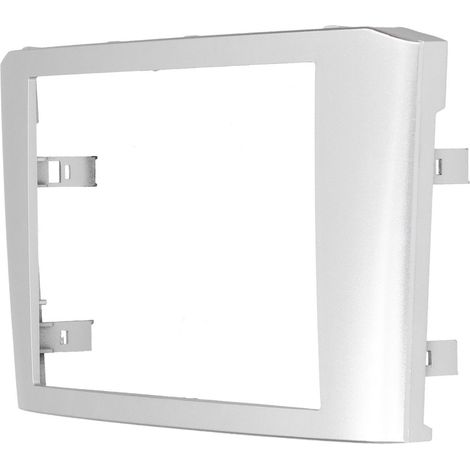 2-DIN-Autoradio-Einbaublende mit Audio-DVD-Player, silberner Rahmen, kompatibel mit Toyota Avensis 2002-2008 (1/5)