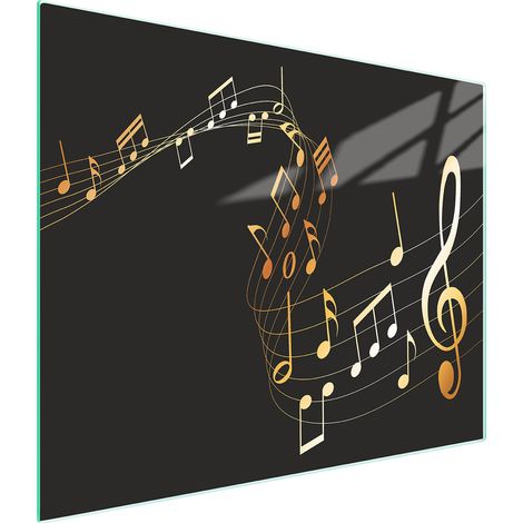 TAGLIERE IN VETRO 52x30 MUSICA (1/5)