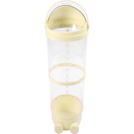 Anneau à peluches transparent grand volume bac rangement jouets enfant 97cm jaune (1/5)