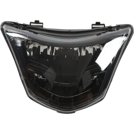 Phare Moto LC135-V1 Lentille Fumée Blanc Puissant Étanche Éclairage Route, Remplacement Feux de Croisement et Route, Kit de Phare Haute Luminosité pour Motocycle (1/5)