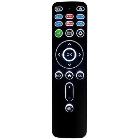 Télécommande universelle rétroéclairée XRT260 de remplacement pour téléviseur intelligent-- (1/5)