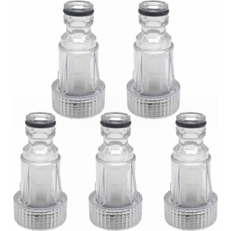 Filtre à eau pour canalisations, lot de 5 unités, pour systèmes d'irrigation, réservoirs et canalisations extérieures.-AquaForge