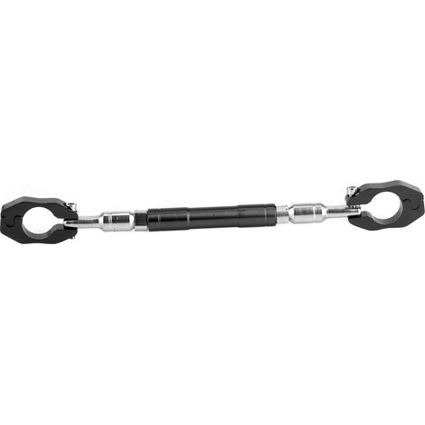 Barre transversale de guidon de moto 7/8 po réglable, levier d'équilibre renforcé, alliage d'aluminium CNC, universel, noir (1/5)