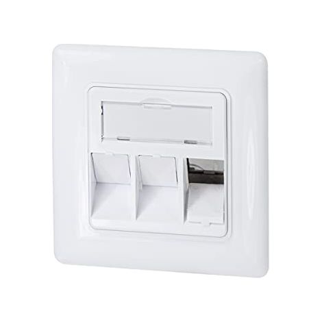 LOGILINK PROFESSIONAL LOGILINK NK4055 NK4055 BOÎTIER ENCASTRABLE POUR 3 MODULES KEYSTONE BLANC PUR (RAL 9010)