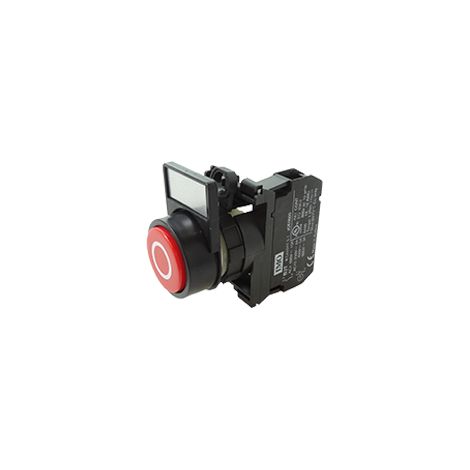 Bouton poussoir composé rouge O + 1NC BPCPRO1NC