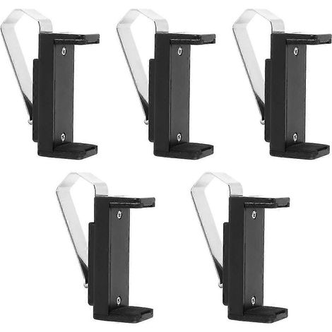 Lot de 5 télécommandes universelles pour porte de garage/portail, avec support/clip pour pare-soleil de voiture.