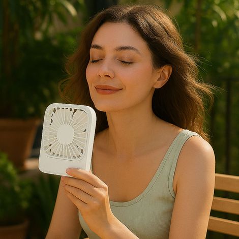Ventilateur - JET LAG - Portable - Compact - Blanc (1/5)