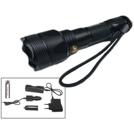 Lampe Torche Led Sous-marine Rechargeable En Aluminium Avec Batterie De 8 800 Mah (1/3)