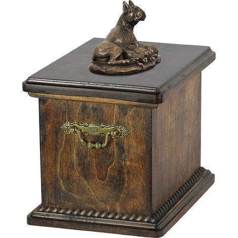Boxer, Boxer II - urne funéraire pour chien, urne avec statuette, urne élégante de style classique par Art-Dog (1/5)