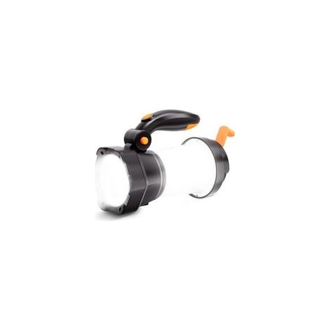 Lampada da campeggio a LED 2 in 1, torcia ricaricabile con manovella per la ricarica di emergenza, lampada da campeggio portatile con 3 modalità di illuminazione per escursioni all'aperto (1/4)