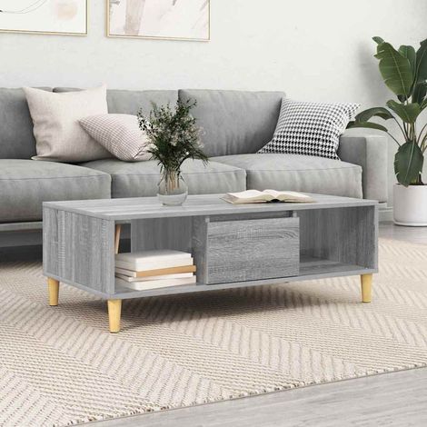 Couchtisch Graues Sonoma 102 x 55 x 35 cm Holzwerkstoff