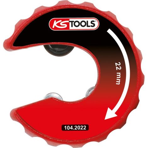 KS TOOLS  Cortatubos de  carraca para  tubo  de cobre  22 mm  - 104.2022