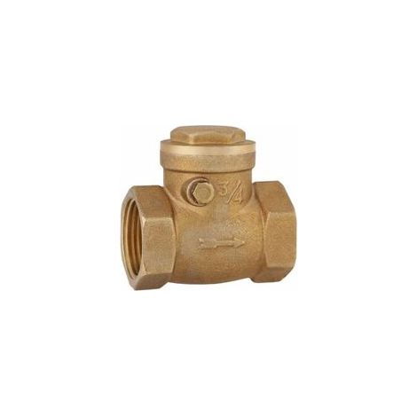 Clapet Anti-Retour, Clapet Anti-Retour à Battant DN20 232PSI 3/4 Femelle Clapet Anti-Retour d'Eau en Laiton Clapet à Filetage Unidirectionnel Non-Retour pour Éviter le Reflux d'Eau