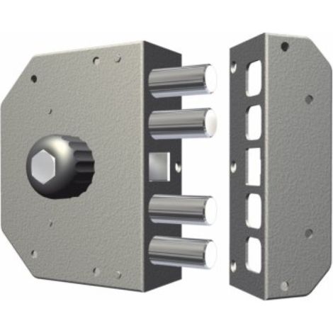 Cerradura seg. sobr. 130x164x32mm 3050crd cr. ent.60 dcha cr (1/2)