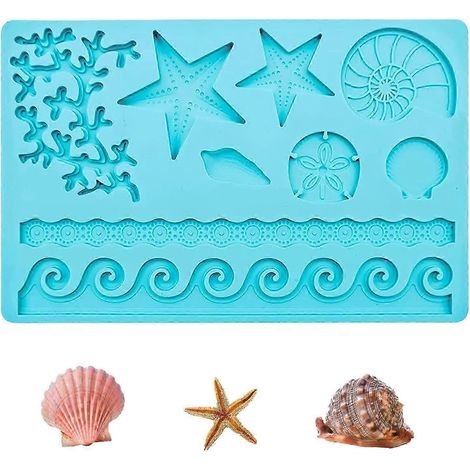 Moule en silicone pour gâteau sur le thème des animaux marins - couleur 1 (1/4)