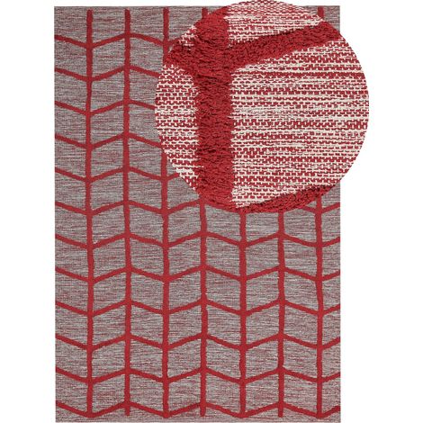 Teppich SIVAS Rot 160 x 230 cm Baumwolle