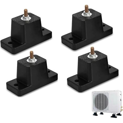4 Pcs Anti Slip Rubber Support for Air Conditioning, Anti Vibration Air Conditioner, Vibration Dampers for Air Conditioners, Air Conditioner Damping Base for Air Conditioner Outdoor Unit (1/5)